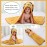 MICHLEY Bamboo Viscose Baby Hooded Bath Towel for 0-5 Years Boys and Girls, 29.5 x 39.5 Inch Ultra-Soft and Quick-Drying Infant Bathrobe (Lion)