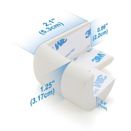 8 Pack Soft Sponge Table Corners, Corner Protector Baby, Baby Proofing Corner Guards, Pre-Taped Furniture Corner Protectors, Child Safety Furniture Bumper, Corner Protectors for furniturey, Black