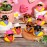 24 Set Cowboy Rubber Duck Mini Yellow Duckies Bath Party Toy Tiny Ducks Bathtub Toy with Cowboy Hat Paisley Bandanas Sunglasses for Summer Baby Shower Birthday Swimming Party, Cute Style