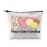XYANFA Peace Love Conchas Cosmetic Bag - Cosmetic Case for Makeup, Travel, Work & Business - Waterproof Cotton & Linen Cosmetic Bag - Gift for Women