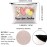 XYANFA Peace Love Conchas Cosmetic Bag - Cosmetic Case for Makeup, Travel, Work & Business - Waterproof Cotton & Linen Cosmetic Bag - Gift for Women