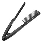 VOCOSTE Hair Straightening Comb, Heat Resistance Home Straightener Hair Styling Comb, ABS, Black