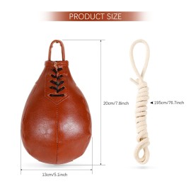 UWTHFIT Speed Bag & Slip Ball for Boxing Reflexes & Reaction Practice, Perfect for MMA or Combat Sports Training (Filled)