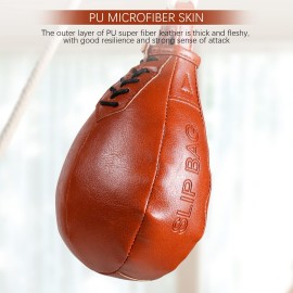 UWTHFIT Speed Bag & Slip Ball for Boxing Reflexes & Reaction Practice, Perfect for MMA or Combat Sports Training (Filled)