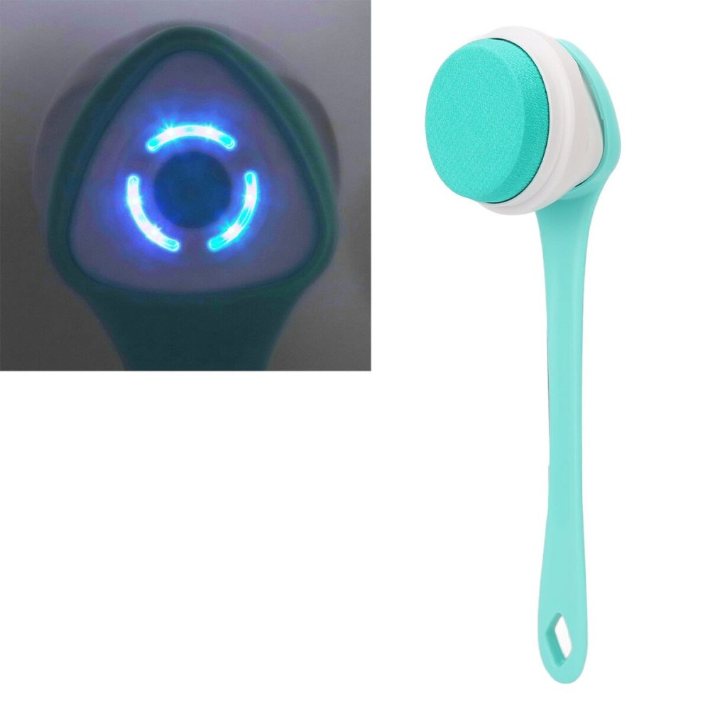 ZJchao IP67 Multifunctional Electric Shower Brush Electric Shower, Electric Body Brush for Exfoliating and Massage Brush Electric Dual Use Detachable Handle 3 Gear 5 Brush Head