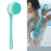 ZJchao IP67 Multifunctional Electric Shower Brush Electric Shower, Electric Body Brush for Exfoliating and Massage Brush Electric Dual Use Detachable Handle 3 Gear 5 Brush Head