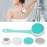 ZJchao IP67 Multifunctional Electric Shower Brush Electric Shower, Electric Body Brush for Exfoliating and Massage Brush Electric Dual Use Detachable Handle 3 Gear 5 Brush Head