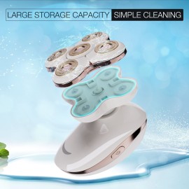 Electric Razors for Womens, 2-in-1 Best Shaver for Women, Rechargeable Trimmer with Detachable Head for Women\'s Legs, Bikini, Face, Lips Hairs, Cordless Wet Dry Facial Hair Removal for Women