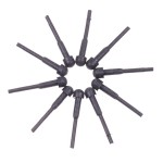 TorSor 10 Pack Hair Scissor Rubber Silencer Replacement Bumper Barber Shears Stopper Hair Cutting Clipping Cutter OD 3MM Black Muffler Stick Buffer Bumpers Silicone Grooming Parts Salon Pet Tool