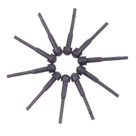 TorSor 10 Pack Hair Scissor Rubber Silencer Replacement Bumper Barber Shears Stopper Hair Cutting Clipping Cutter OD 3MM Black Muffler Stick Buffer Bumpers Silicone Grooming Parts Salon Pet Tool