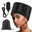 Hair Steamer Heat Cap for Deep Conditioning, Thermal Steam Cap for Natural Hair Home Use with 10 Modes 3 Timer Settings All Black Extended Cord for Spa Hair Care, Black