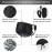 Hair Steamer Heat Cap for Deep Conditioning, Thermal Steam Cap for Natural Hair Home Use with 10 Modes 3 Timer Settings All Black Extended Cord for Spa Hair Care, Black