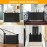 Retractable Puppy Gates for The House Prevent Kid/Pet from Getting Through 60 Wide Baby Gate for Stairs Scratch-Resistant Retractable Indoor Dog Gates for Doorways Outdoor Dog Gate for Deck, Black