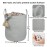 XUANGUO Cotton Rope Laundry Basket Hamper for Clothes Woven Storage Basket for Living Room Bedroom Boho Tall Rope Baskets for Blanket Toys Pillow Towels Baby Nursery Hamper Bin Large light grey