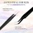 Lash Tweezers for Eyelash Extensions, Lankiz Eyelash Tweezers for Lash Extensions Stainless Steel Straight and Curved Volume Lash Tweezers Set Kit (2PCS-Black)