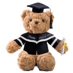 Graduation Teddy Bear Class of 2024 Personalized Graduation Gifts with Custom Text, Name or Date, Teddy Bear Stuffed for Her 2024 High School College Kindergarten Graduation Gifts (11 in-Text)