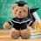Graduation Teddy Bear Class of 2024 Personalized Graduation Gifts with Custom Text, Name or Date, Teddy Bear Stuffed for Her 2024 High School College Kindergarten Graduation Gifts (11 in-Text)