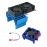 VXL-3s ESC Cooling Fan and Motor Dual Fan Compatible with Traxxas Slash 4x4 Stampede 4x4 Rustler 4x4, Blue