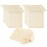 DODAMOUR 10 Pcs Soap Saver Pouch, Foaming and Drying Soap Net, Bar Soap Mess Bag for Exfoliating, Shower, Massage (Beige)