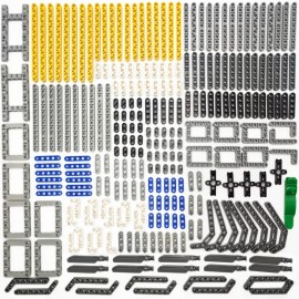 ZHX Technical Beam Set 266 Pieces - Chassis Frame Liftarm Beam Parts Piece Axles Connector for Technic Car STEM Engineering Building Brick Compatible with Major Brand Toys