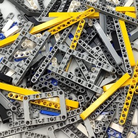 ZHX Technical Beam Set 266 Pieces - Chassis Frame Liftarm Beam Parts Piece Axles Connector for Technic Car STEM Engineering Building Brick Compatible with Major Brand Toys