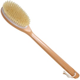 OWIIZI Bath Brushes with Soft and Natural Bristles Antiskid Wooden Long Handle Shower Body Scrubber for Wet or Dry Exfoliating,Back Scrub Deep Cleanse OWIIZI Bath Brushes with Soft and Natural Bristles Antiskid Wooden Long Handle Shower Body Scrubber for Wet or Dry Exfoliating,Back Scrub Deep Cleanse