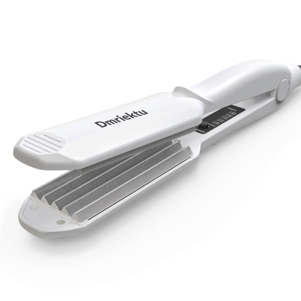 Hair Crimper for Women, Dmriektu Crimping Iron for Volumizing Fluffy Hairstyle, Crimper Hair Iron with Ceramic Hair Styling Tools for Women Girls Adjust Temp Dual Voltage Auto Off