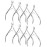 Japior 8 Packs Cuticle Nippers Stainless Steel Cuticle Trimmer Cutter Pointed Blade Nail Cuticle Dead Skin Clipper Manicure Tool for Fingernails Toenails
