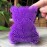 Premium Sensory Brush for Kids or Autism,Soft Silicone Body Scrubber,2 in 1 Sensory Room Occupational Therapy Sensory Brushes,Silicone Loofah,Pet Shower Brush Bath Brush Shampoo Brush(Bear-Purple)