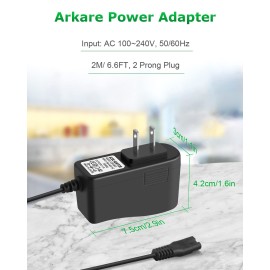 Meridian Trimmer Charger Replacement for Meridian Grooming Electric Shaver Trimmer 5V Charging Cable for Meridian Power Cord Adapter 5V 1A Wall Charger AC/DC Power Adapter with Shaver Brush 6.6FT Meridian Trimmer Charger Replacement for Meridian Grooming Electric Shaver Trimmer 5V Charging Cable for Meridian Power Cord Adapter 5V 1A Wall Charger AC/DC Power Adapter with Shaver Brush 6.6FT