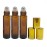 BEGIKET 24 Pack Essential Oil Roller Bottles, 10ml Amber Glass Roll-on Bottles with Stainless Steel Roller Balls and Gold Cap