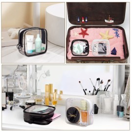 LYroo Small Makeup Bag Clear Mini Makeup Zipper Pouch Makeup Bag Small Cosmetic Bag for Purse Essentials Items Women Coin Purse Aesthetic Stuff2 Pack LYroo Small Makeup Bag Clear Mini Makeup Zipper Pouch Makeup Bag Small Cosmetic Bag for Purse Essentials Items Women Coin Purse Aesthetic Stuff2 Pack