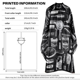 Barber Cape for Men - Waterproof Hair Cutting Capes for Adults and Stylists Barber Cape for Men - Waterproof Hair Cutting Capes for Adults and Stylists