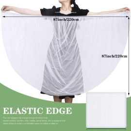 Tranqun 3 Pcs Double Stroller Mosquito Net Breathable Mesh Baby Stroller Net Stroller Netting Mosquito for Baby Stroller Bug Cover for Double Stroller Tandem Stroller Bassinet Cradle Playard