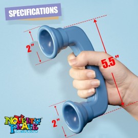 Novelty Place 2 Pack Whisper Phones Speech Therapy Toys for Reading & Auditory Feedback - Improve Fluency, Comprehension & Pronunciation- Hear Myself Sound Phone (Blue and Red)