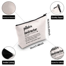 ZJXHPO Pilates Coach Trainer Survival Kit Pilates Instructor Appreciation Gift Pilates Instructor Definition Makeup Bag With Zipper ZJXHPO Pilates Coach Trainer Survival Kit Pilates Instructor Appreciation Gift Pilates Instructor Definition Makeup Bag With Zipper