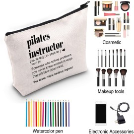 ZJXHPO Pilates Coach Trainer Survival Kit Pilates Instructor Appreciation Gift Pilates Instructor Definition Makeup Bag With Zipper ZJXHPO Pilates Coach Trainer Survival Kit Pilates Instructor Appreciation Gift Pilates Instructor Definition Makeup Bag With Zipper