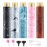 KOIBITO 10ML Marble Pattern Perfume Atomizer Bottles Set, Refillable Mini Travel Size Empty Cologne Sprayer, Portable Spray Bottle for Women&Men (5 Colors)
