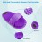 Kibhous Silicone Shower Foot Scrubber Personal Foot Massage and Cleaning with Soft Silicone Bristles and Non-Slip Suction Cups, Foot Scrubbers for Use in Shower Men and Women (1PCS Purple)