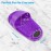 Kibhous Silicone Shower Foot Scrubber Personal Foot Massage and Cleaning with Soft Silicone Bristles and Non-Slip Suction Cups, Foot Scrubbers for Use in Shower Men and Women (1PCS Purple)