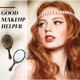 20 Pcs Vintage Handheld Mirrors, 9.8 l x 4.5 W Portable Hand Held Embossed Flower Retro Compact Mirror with Handle for Women Face Makeup Travel Mothers Day Gift(Vintage) 20 Pcs Vintage Handheld Mirrors, 9.8 l x 4.5 W Portable Hand Held Embossed Flower Retro Compact Mirror with Handle for Women Face Makeup Travel Mothers Day Gift(Vintage)