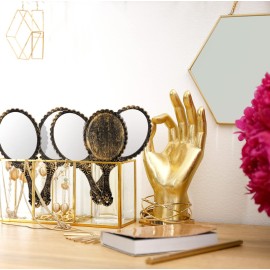 20 Pcs Vintage Handheld Mirrors, 9.8 l x 4.5 W Portable Hand Held Embossed Flower Retro Compact Mirror with Handle for Women Face Makeup Travel Mothers Day Gift(Vintage) 20 Pcs Vintage Handheld Mirrors, 9.8 l x 4.5 W Portable Hand Held Embossed Flower Retro Compact Mirror with Handle for Women Face Makeup Travel Mothers Day Gift(Vintage)