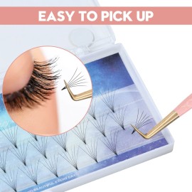 Ms.Queen Lash Tweezers for Eyelash Extensions,Precision 4Pcs Fiber Tip Grip 45 90 Degree L-Shaped Boot Curved Isolation Eyelash Tweezers Set