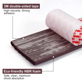 Dovesail Upgrade Baby Proofing Edge Corner Protector, 16.4ft Edge Guards Padding with 3M Adhesive, Extra-Wide Soft Rubber Foam Padding, Furniture,Sharp Edge Safety Corner Edge Bumper Guard- Brown