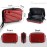 Framendino, Red Hard Shell Cosmetics Case Mini Cross Body Bag Suitcase with Detachable Grip Rope and Shoulder Strap