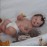 RXDOLL 18 inch Reborn Baby Dolls Anatomically Correct Girl Realistic Newborn Baby Dolls Silicone Vinyl Full Body Real Life Baby Doll Washable Toy Gifts for Kids Age 3+, Brown
