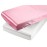 Satin Pack n Play Sheet Set 2 Pack Ultra Soft Silk Fitted Mini Crib Sheets Playard Sheet Protect for Baby Hair and Skin, Pink & White