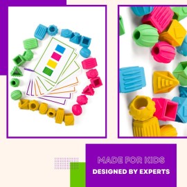 Roylco Sensory Beads - Back to School Jumbo Rubber Beads for Toddlers & Preschoolers, Hands-On STEAM Learning & Fine Motor Skill Development