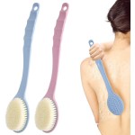 zxbaers Back Brush, 2 Pack Long Handle Bath Body Brush, Back Scrubber for Shower Men & Women Body Exfoliating