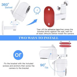 Adjustable Baby Monitor Wall Mount for VTech VM901/VM924/VM923/VM928, Full-Range View and Easy Installation Without Drilling